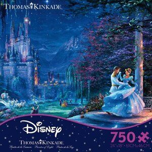 Thomas Kinkade Disney Castle Puzzle - Blue and Purple